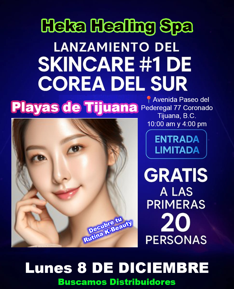 Lanzamiento Skincare #1 de Corea del Sur — Playas de Tijuana — 8 de diciembre