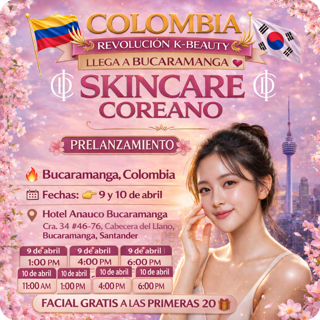 Evento K-Beauty Bucaramanga — 9 y 10 de abril