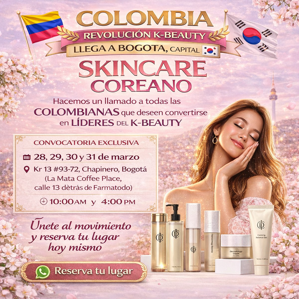 Convocatoria Embajadoras K-Beauty Bogotá — 28 al 31 de marzo