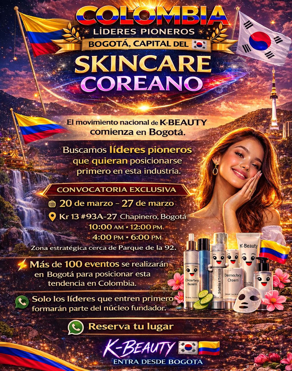 Convocatoria Oficial K-Beauty Bogotá — 20 al 27 de marzo
