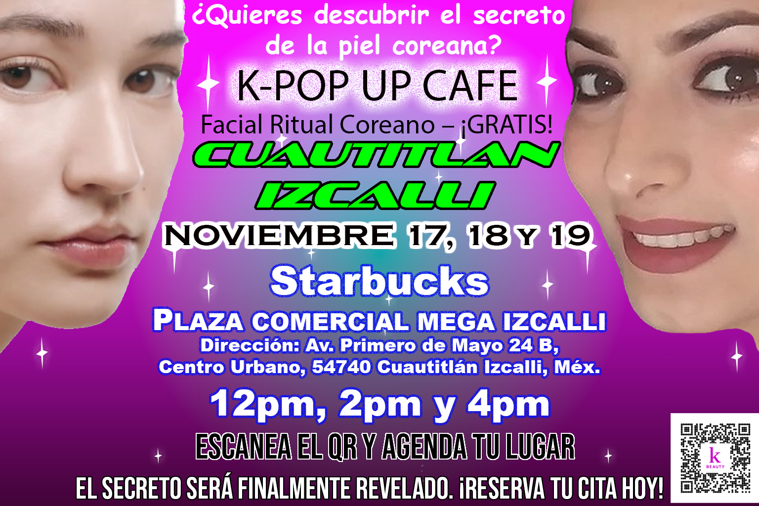 K-POP UP CAFÉ — Cuautitlán Izcalli — 17, 18 y 19 de noviembre — Starbucks Mega Izcalli