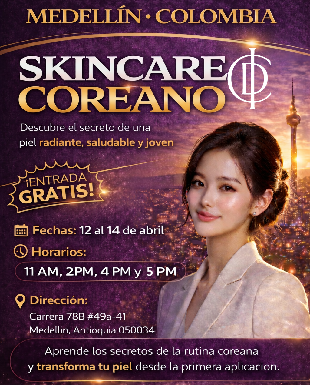 Evento K-Beauty Cali — 16 al 18 de abril