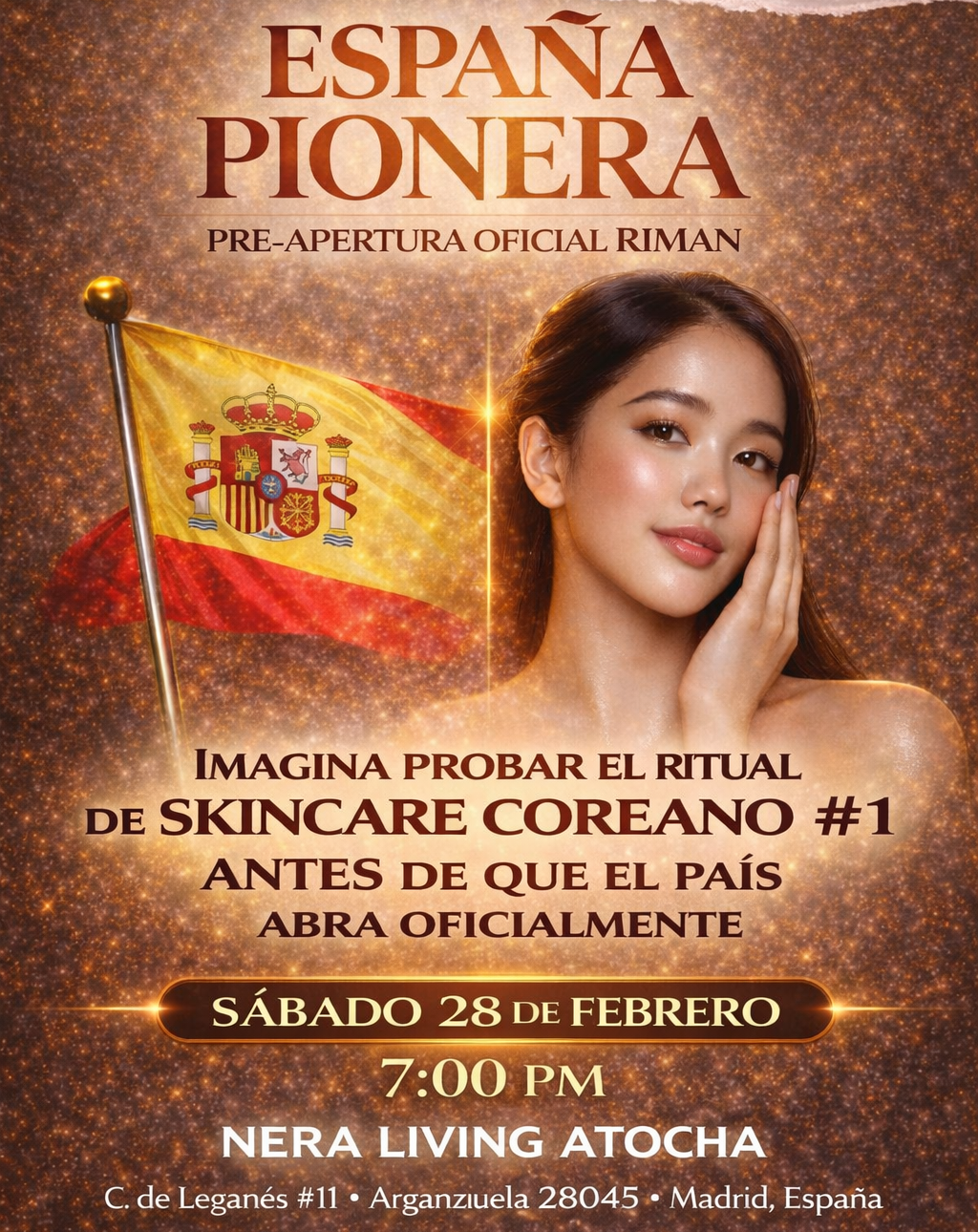 Skincare Coreano #1 — Madrid, España — Nera Living Atocha — Sábado 28 de febrero — 7:00 PM