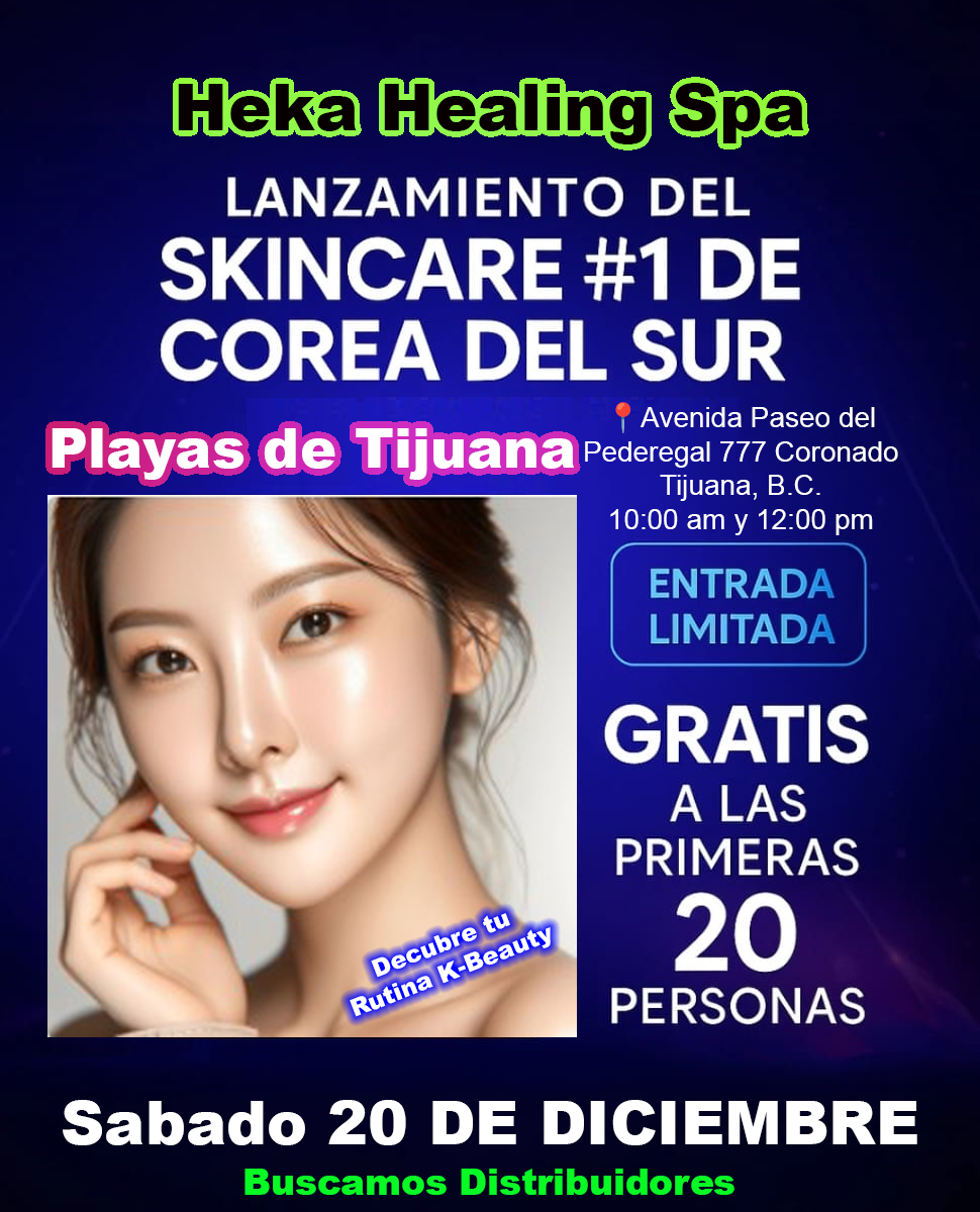Lanzamiento Skincare #1 de Corea del Sur — Playas de Tijuana — 20 de diciembre