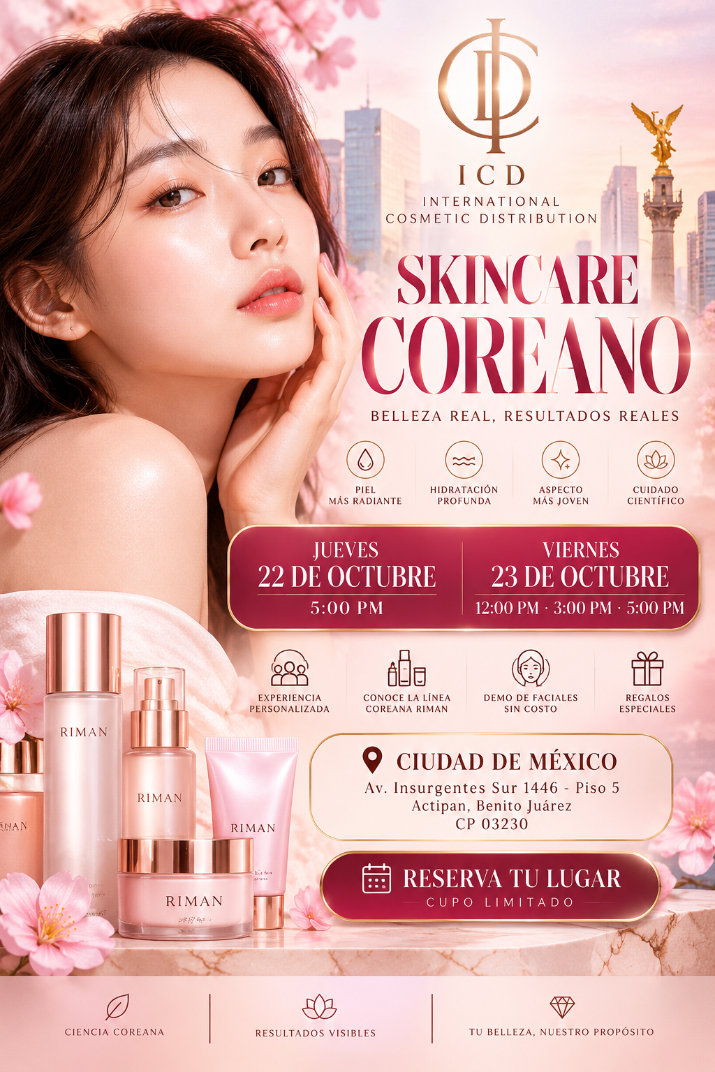 Skincare Coreano-CDMX-22y23 de Octubre